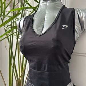 Gymshark Black Sleeveless Top